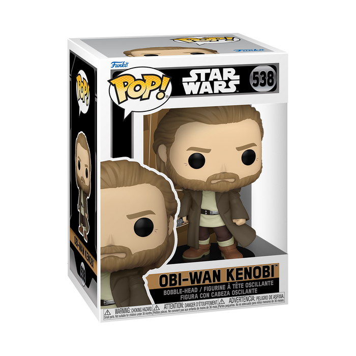 Obi Wan Kenobi Funko Pop 538 Obi Wan Kenobi uit de serie Obi-Wan Kenobi. Ga jij samen met Obi-Wan Kenobi het opnemen tegen Darth Vader en zijn keizerrijk? Nu beschikbaar in onze webshop. In onze webshop hebben we nog veel meer producten van Star Wars.