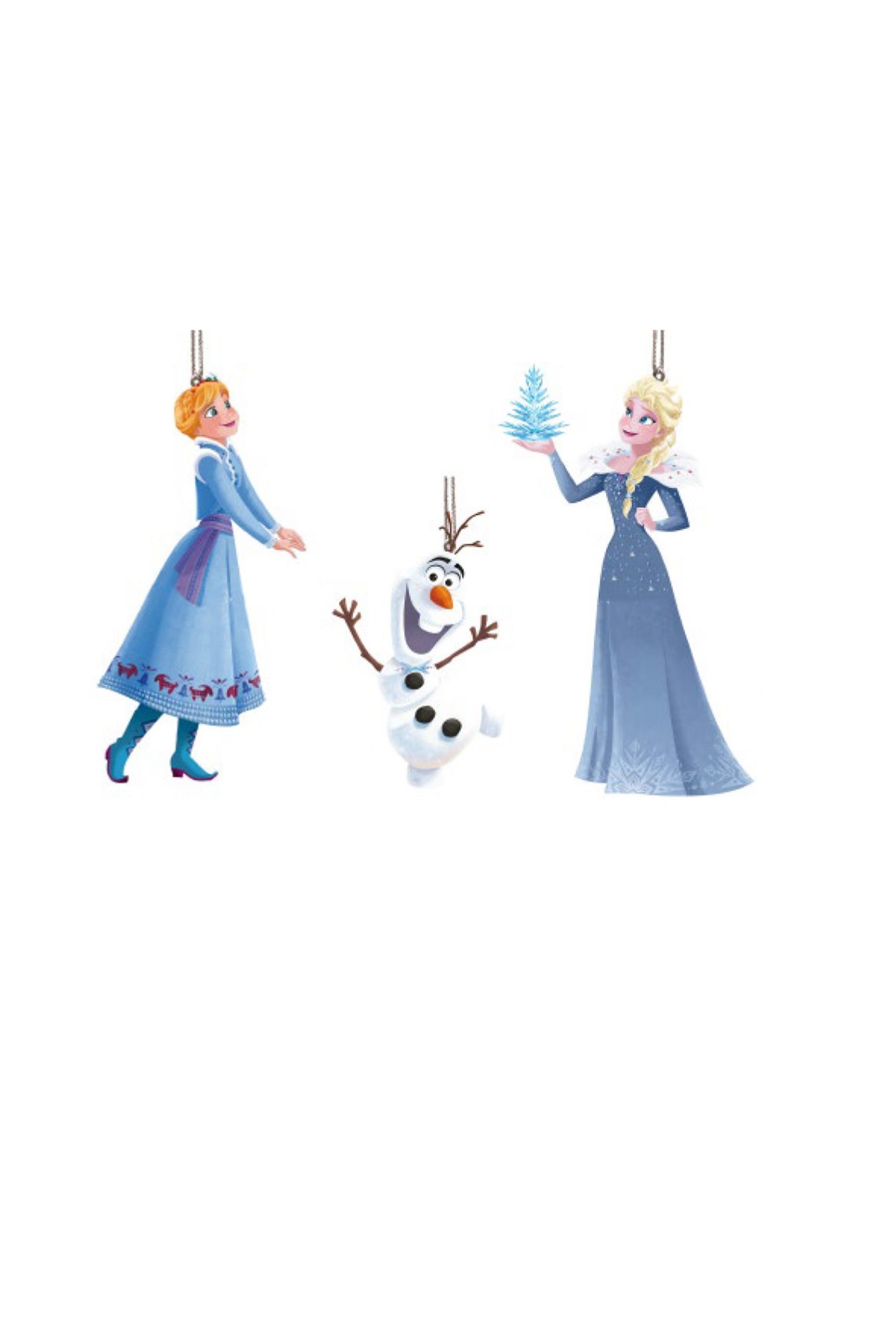 3 Frozen 3d ornamenten
