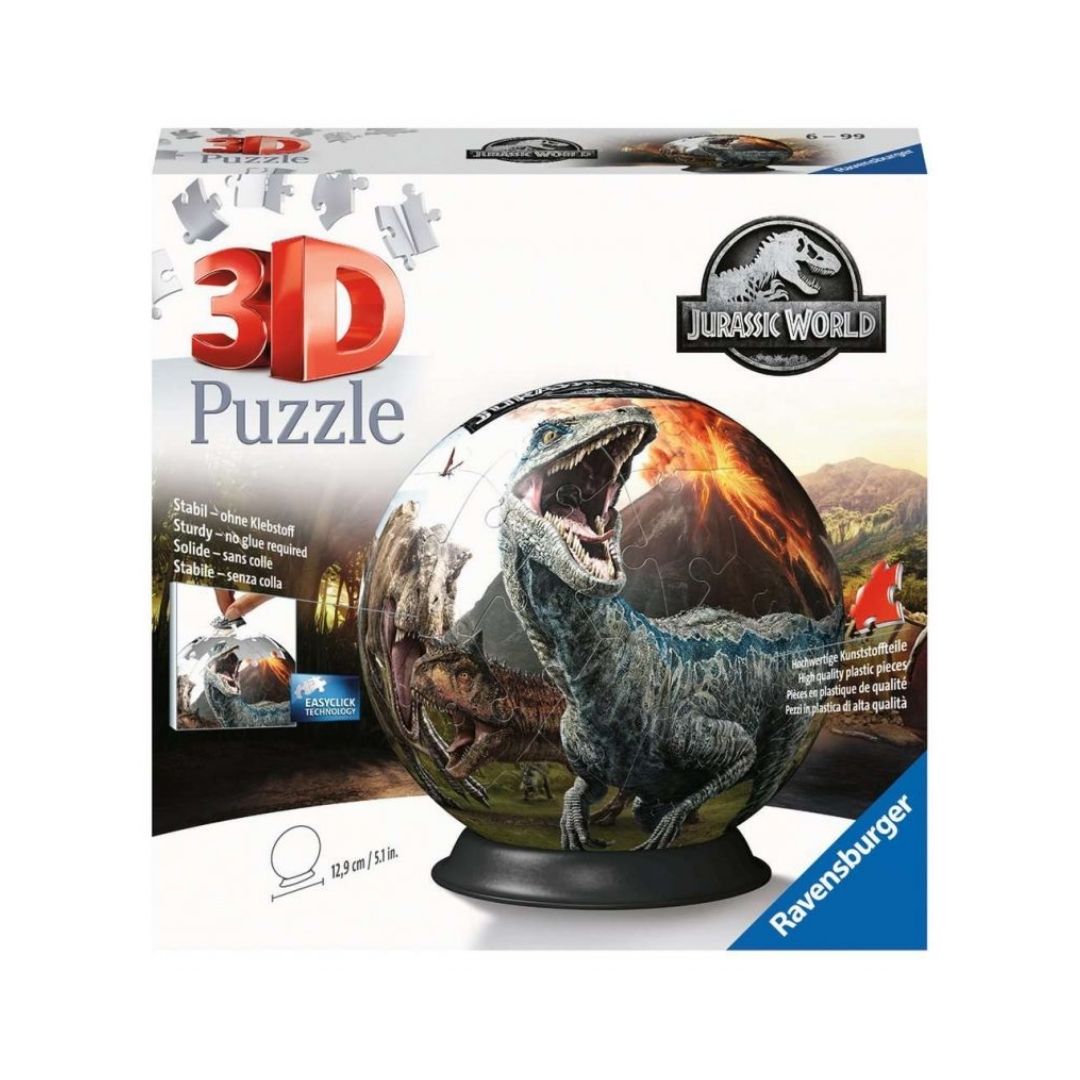 Jurassic World 2 3d puzzel bal (72 stukjes)