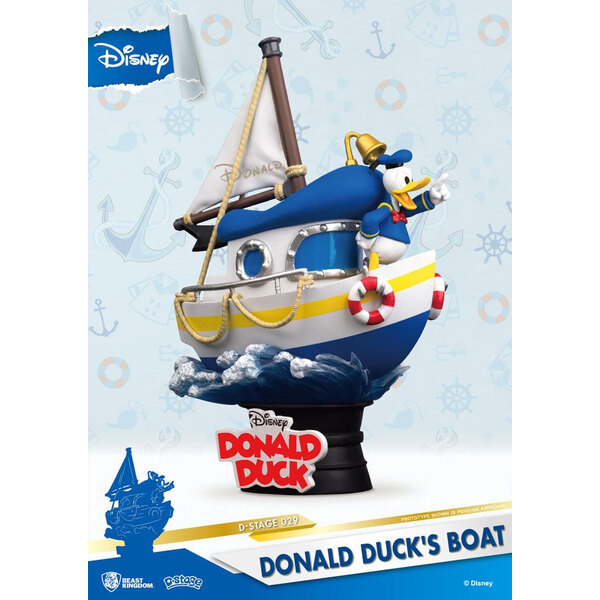 Donald Duck's Boot Diorama figuur