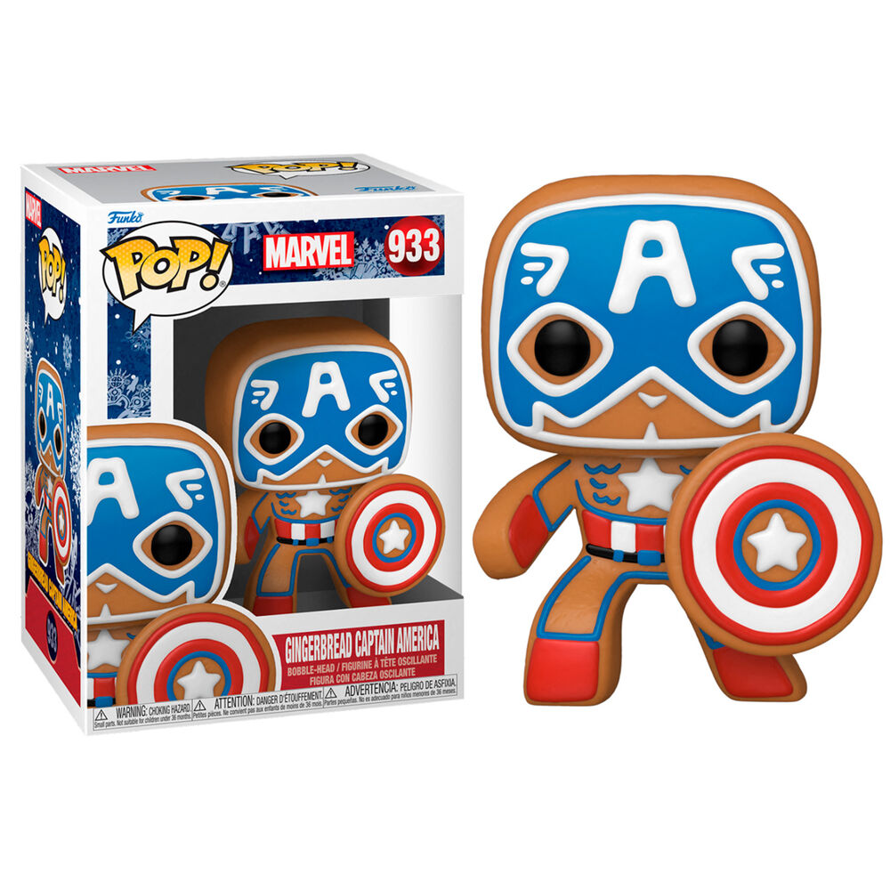 Captain America Holiday Gingerbread Funko Pop 933
