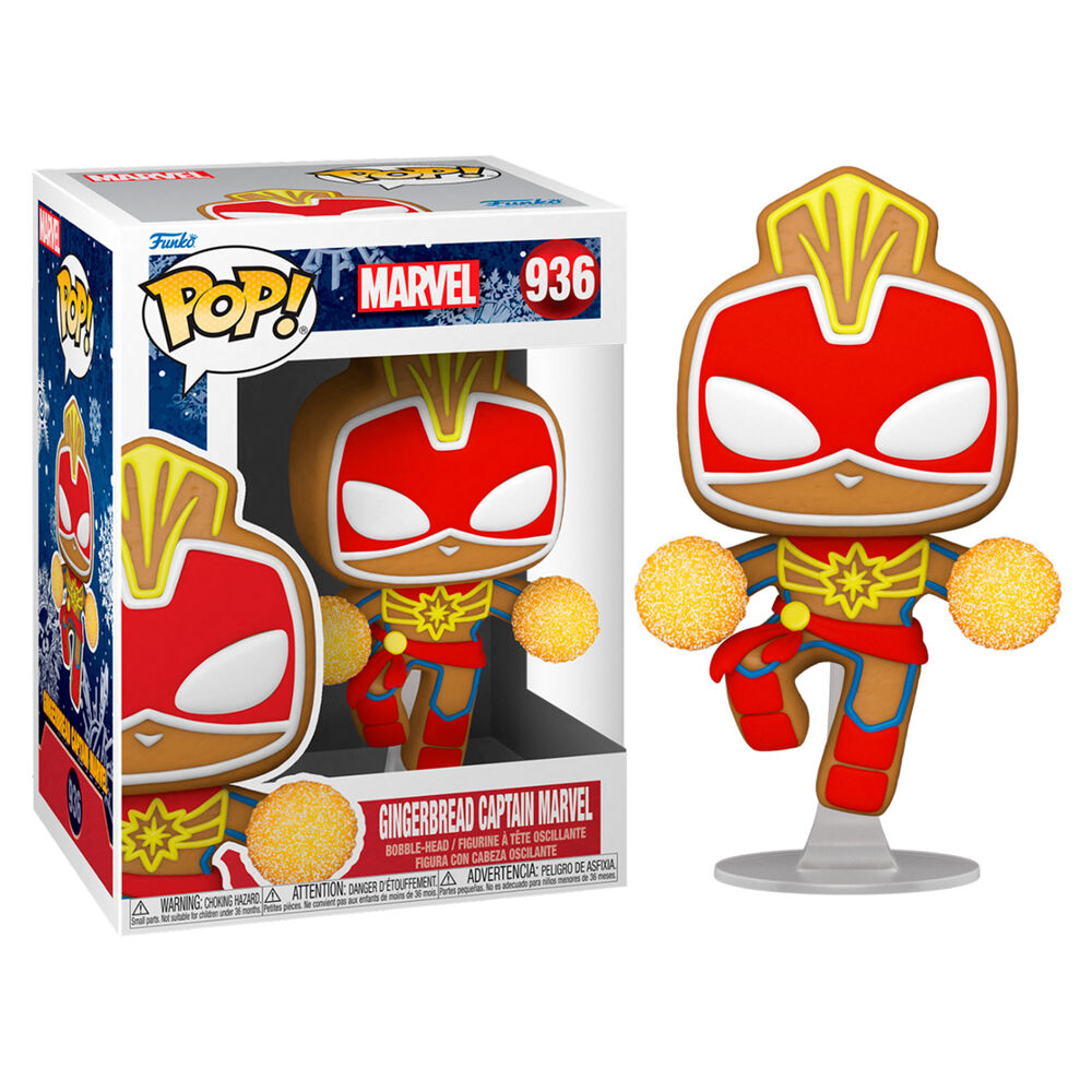 Captain Marvel Holiday Gingerbread Funko Pop 936