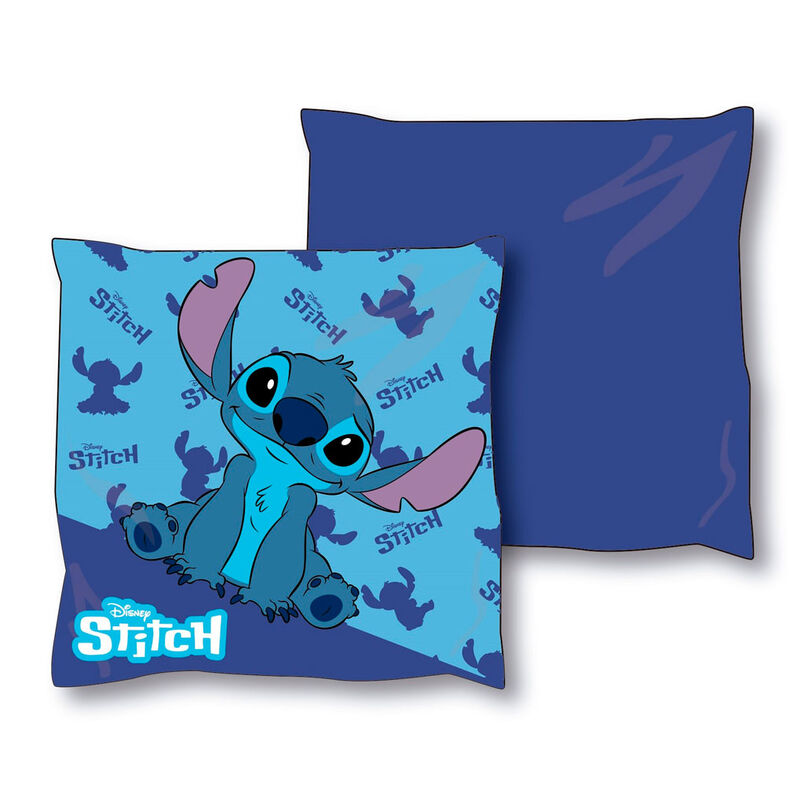 Disney Stitch blauw kussen.