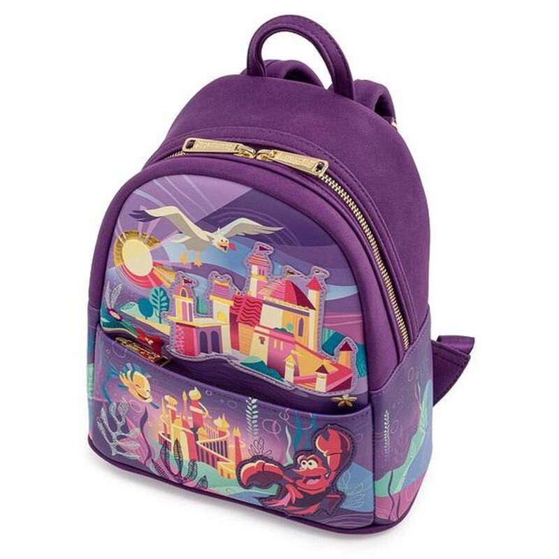The Little Mermaid Ariel’s castle mini backpack Loungefly