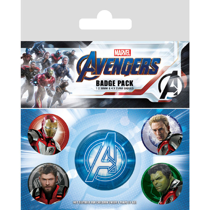 Marvel Avangers End Game Badge Pack