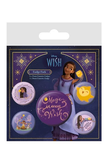 Wish Pin-Buttons  Wij zijn erg enthousiast van de film Wish en hebben nu te gekke Disney wish buttons.